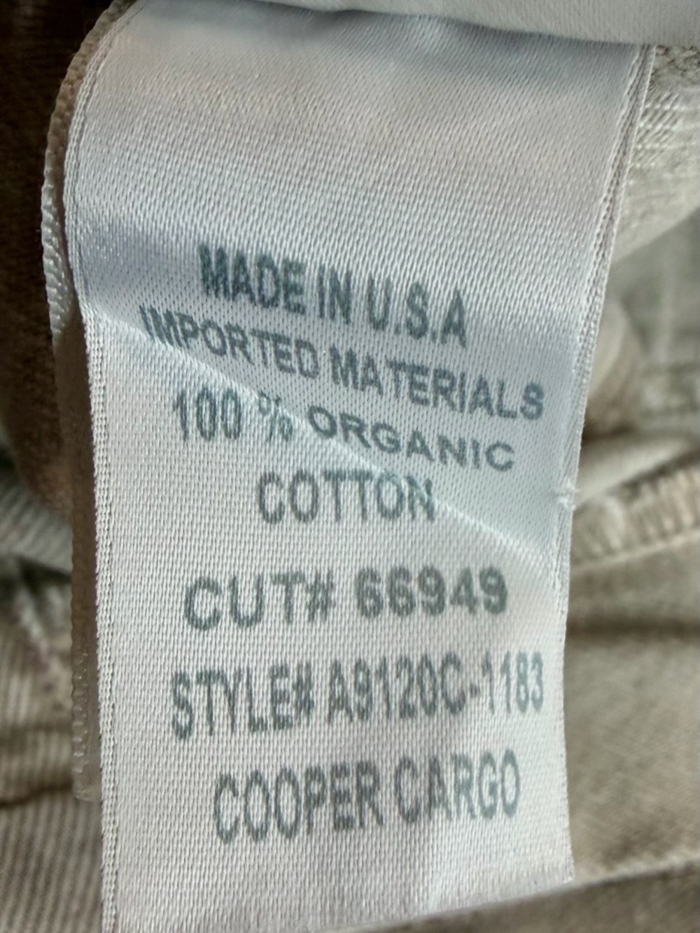 AGOLDE Cooper Cargo Pants 28 High Rise Straight Leg Utility 100% Cotton Beige - Picture 8 of 13